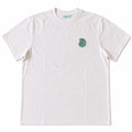 Surf Repeat Tee front v2 — exact turquoise and mint embroidery